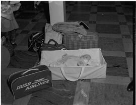 "Precious cargo" baby in cot