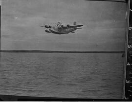 Foynes Seaplane flying over water