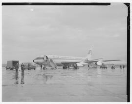 Irish International Airlines Boeing jet on ramp