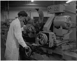 SPS factory - Man at work