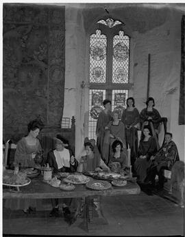 Medieval banquet set up at Bunratty Castle