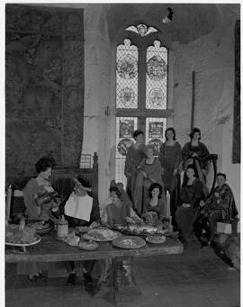 Medieval banquet set up at Bunratty Castle