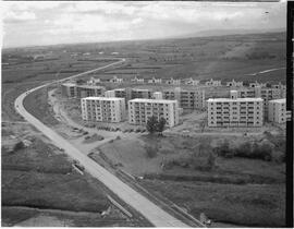 Aerial - Houses with flats