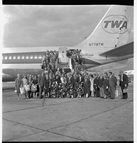 Trans World Airlines (TWA) group with pipers