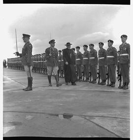 Cardinal Cushing with guard of honour