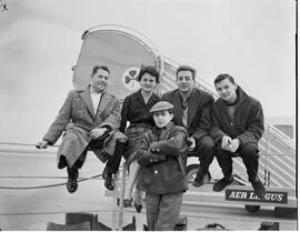 Aer Lingus staff and two French men