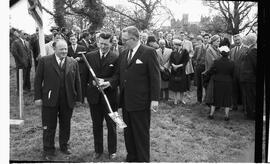 Turning of the first sod at Bunratty Castle for the Shamrock Hotel