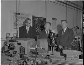 Mr E. Childers, P. Quigley, J. Harris at SPS factory