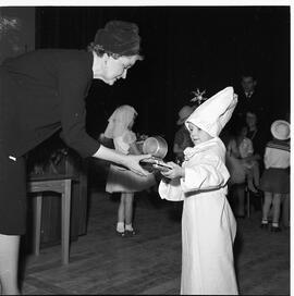 Lady Inchiquin with child, dressed as chef Ryan