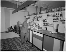 First customer at New Duty Free Liquor counter in the shop at Shannon