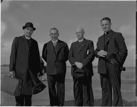 Bishop Scharmad, MSC. arriving at Shannon airport