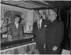 Two guests at counter