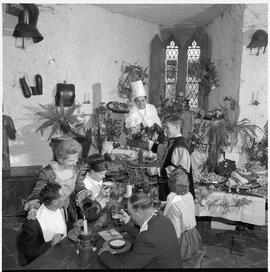Food set up at Bunratty