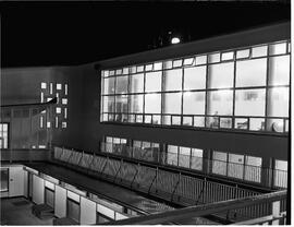 New terminal building at night