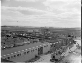 View of factories and Terminal buildings from flats