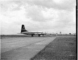 British Overseas Airways Corporation (BOAC) Britannia on runway