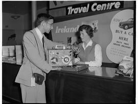 Dan Beach at Travel Centre counter