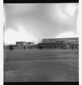 CBS film unit stills - Pan American Airlines (PAA) jet-liner