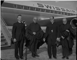 The abbot of Glenstal group of four priests