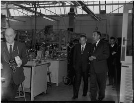 Seán Lemass at factories - with Mr Harris