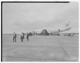 Pan American Airlines (PAA) and Sabena jets on ramp