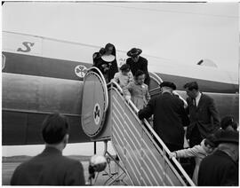 Cardinal Cushing arriving at Shannon via Aer Linte