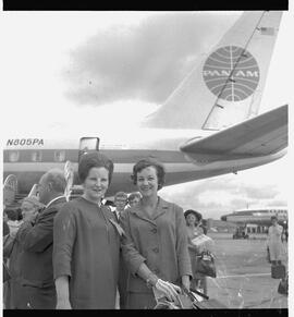 Two girls traveling with Shannon Rugby Football Club