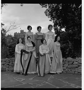 Group in costume at Bunratty Castle