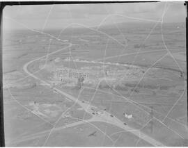 Aerial of industrial development site