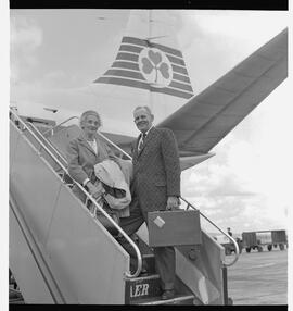 Woman at Aer Lingus plane