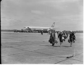 KLM Royal Dutch Airlines jet on ramp