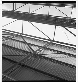 Steel roof at factory