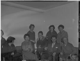 McNab farewell party, small group