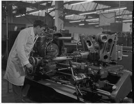 SPS factory - Man at work