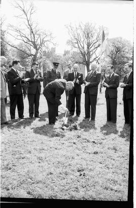 Turning of the first sod at Bunratty Castle for the Shamrock Hotel