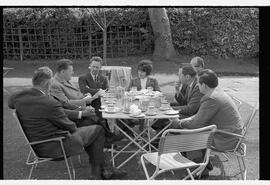 Special tour of Kinvara - Men eating