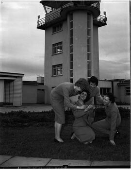 Information desk employees under Control Tower