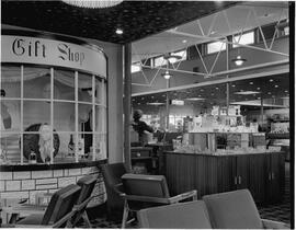 Interior of duty free liquor shop