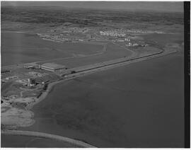 Aerial - Industrial estate with SRS hangar