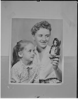 Woman and child with Irish doll