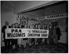 Pan American Airlines (PAA) welcomes the Immaculate Conception group