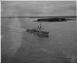 German navy boat in upper Shannon river