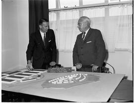 Colonel Genet O.B.E. and Mr Lynch with development model