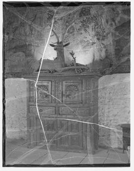 Bunratty Castle - Oak cupboard in the great hall