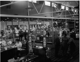 Interiors of duty free shop