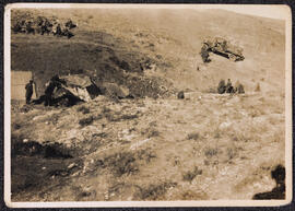 Photograph of the trenches in La Marañosa