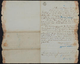 Tenancy proposal by Jeremiah Clifford to Henry Lyons