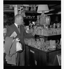 Mr M. Sharp from Canada in the duty free shops