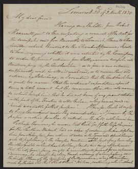 Letter from Joseph M. Harvey