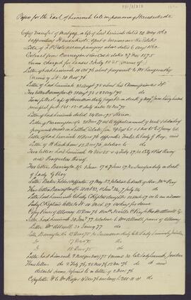 List of documents in the possession of John Vanderkiste